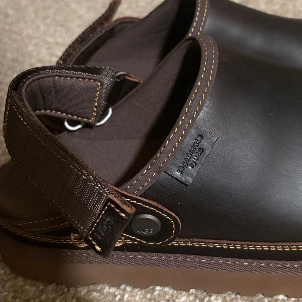 Ugg Leather Clogs With Adjustable Back Strap. Wom… - image 3